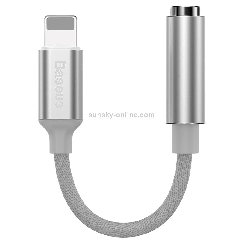 Baseus L3.5 8 Pin Male to 3.5mm Female Adapter with Cable(White) Baseus L3.5 8 Pin Male to 3.5mm Female Adapter with Cable(White)