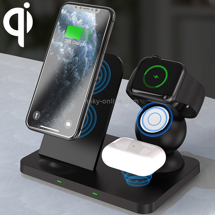 W57 3 In 1 Wireless Charger Holder Charging Station for iPhone / Apple Watch / AirPods W57 3 In 1 Wireless Charger Holder Charging Station for iPhone / Apple Watch / AirPods