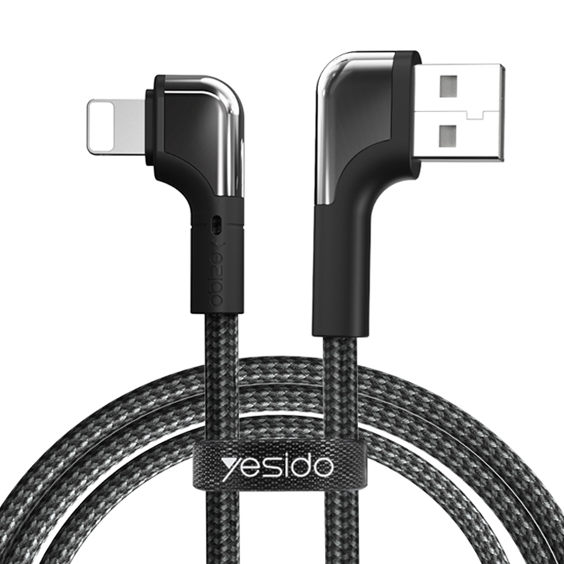 Yesido CA81 2.4A Elbow USB to 8 Pin Charging Cable, Length: 2m Yesido CA81 2.4A Elbow USB to 8 Pin Charging Cable, Length: 2m