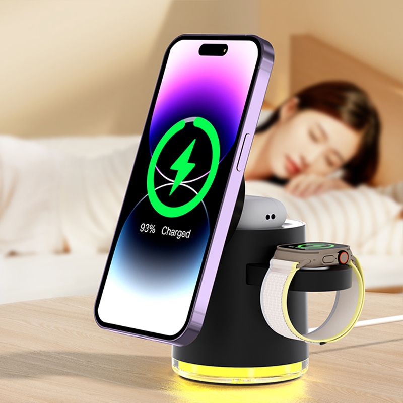C16 15W 4 in 1 Multifunctional Foldable Magnetic Wireless Charger (Black) C16 15W 4 in 1 Multifunctional Foldable Magnetic Wireless Charger (Black)
