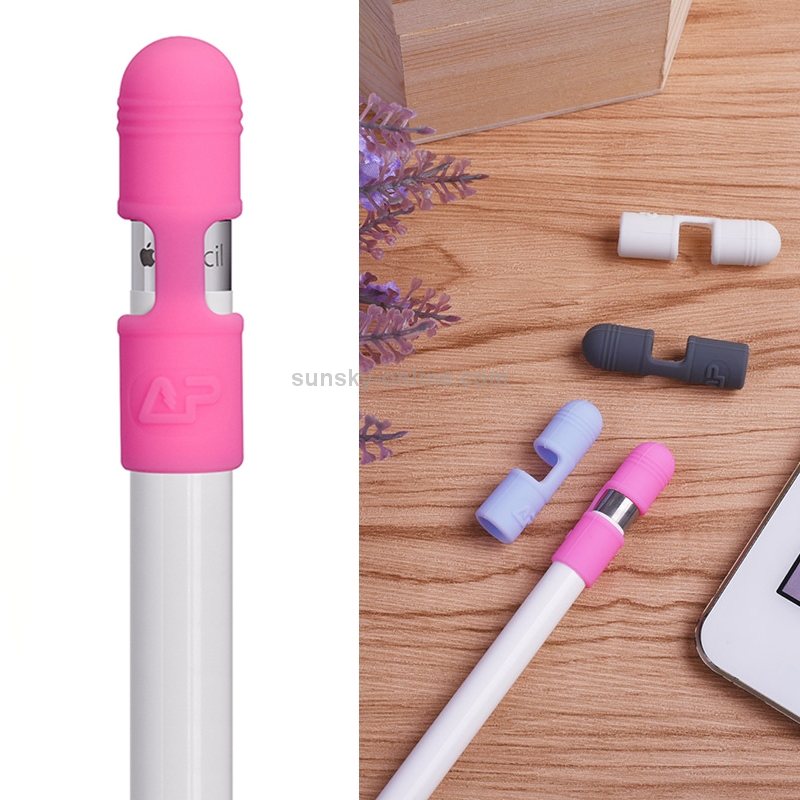 Multi-function Anti Lost Silicone Protective Cap Cover for Apple Pencil(Pink) Multi-function Anti Lost Silicone Protective Cap Cover for Apple Pencil(Pink)