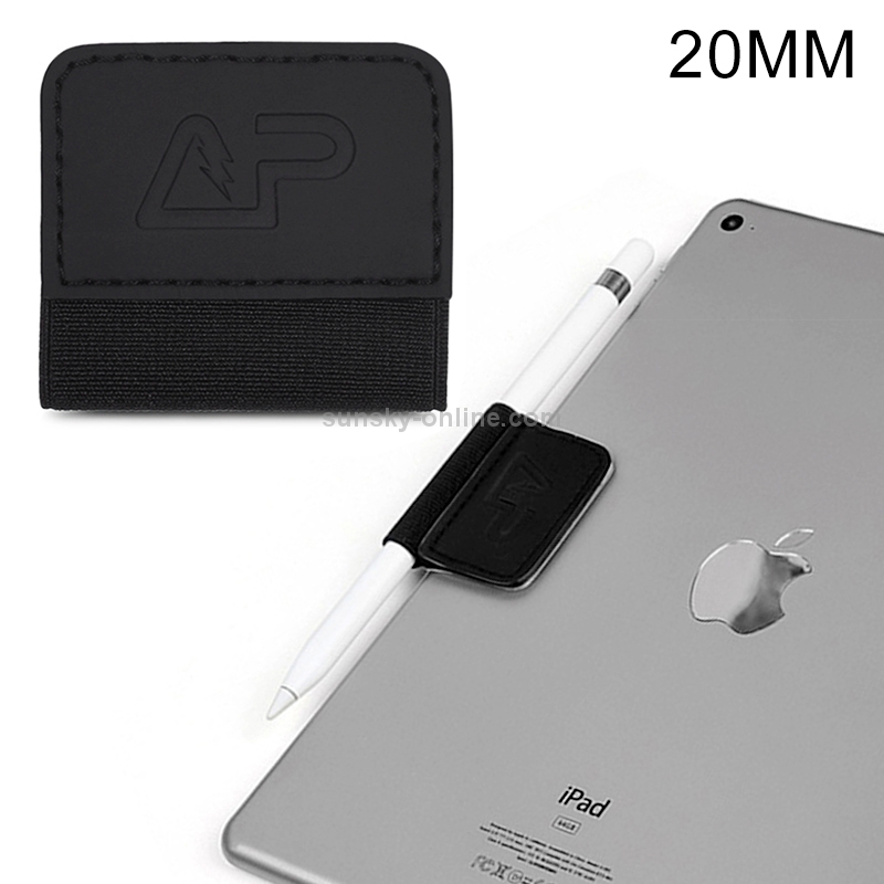 Elastic Rope Holder Sticker Leather Case Cover for Apple Pencil, Elastic Rope Width: 20mm Elastic Rope Holder Sticker Leather Case Cover for Apple Pencil, Elastic Rope Width: 20mm