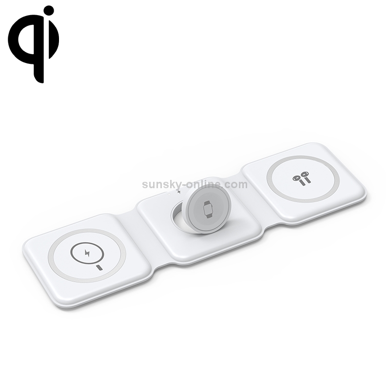 WiWU M6 Power Air 3 in 1 Foldable Silicone Magnetic Wireless Charging Base For Mobile Phones & AirPods & iWatch (White) WiWU M6 Power Air 3 in 1 Foldable Silicone Magnetic Wireless Charging Base For Mobile Phones & AirPods & iWatch (White)