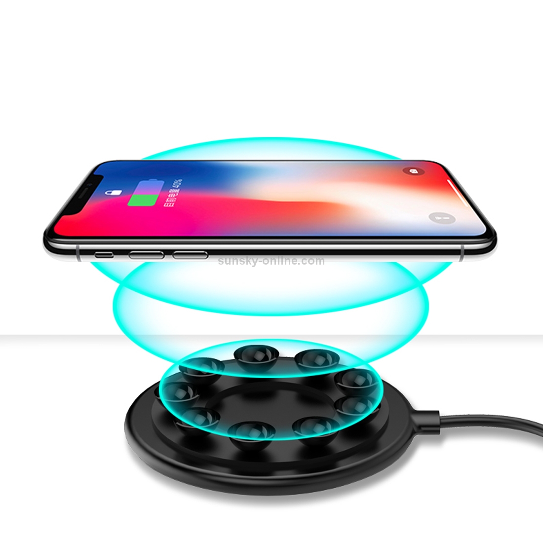 Basix C1 10W Sucker Round Metal Fast Charging Wireless Charger (Black) Basix C1 10W Sucker Round Metal Fast Charging Wireless Charger (Black)