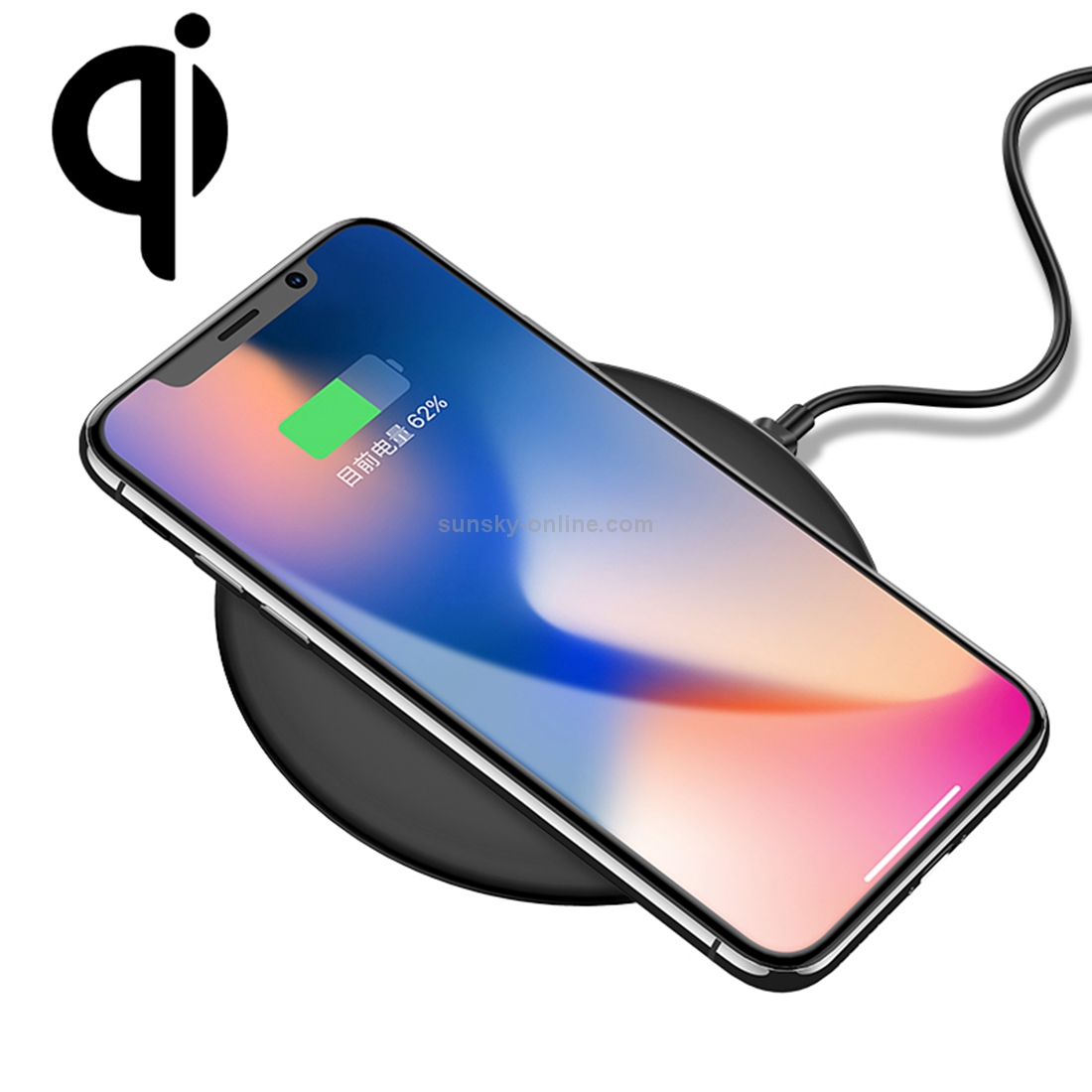 USAMS US-CD33 10mm Ultra-thin 10W Qi Wireless Charger Stand Fast Charging Pad USAMS US-CD33 10mm Ultra-thin 10W Qi Wireless Charger Stand Fast Charging Pad