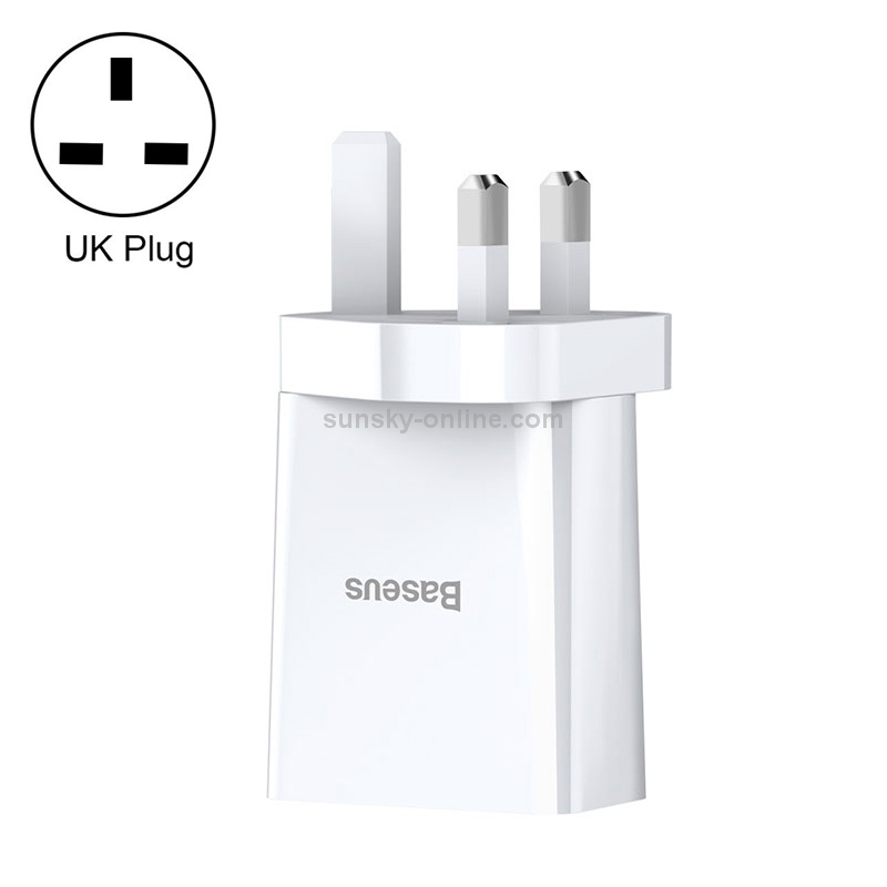 Baseus Speed Mini Series 10.5W Dual USB Travel Charger, UK Plug(White) Baseus Speed Mini Series 10.5W Dual USB Travel Charger, UK Plug(White)