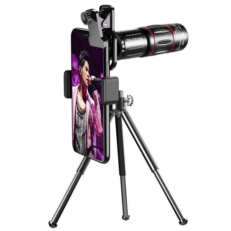 W28-QK Mobile Phone Universal Lens Telescope 28X Color Box Set W28-QK Mobile Phone Universal Lens Telescope 28X Color Box Set
