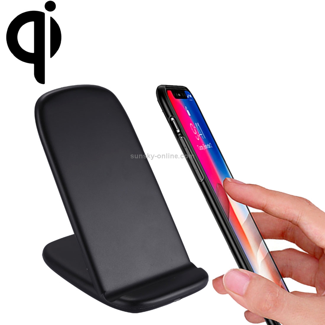 H7 Double Coils Fast Charging Wireless Charger Stand with Micro USB Cable H7 Double Coils Fast Charging Wireless Charger Stand with Micro USB Cable