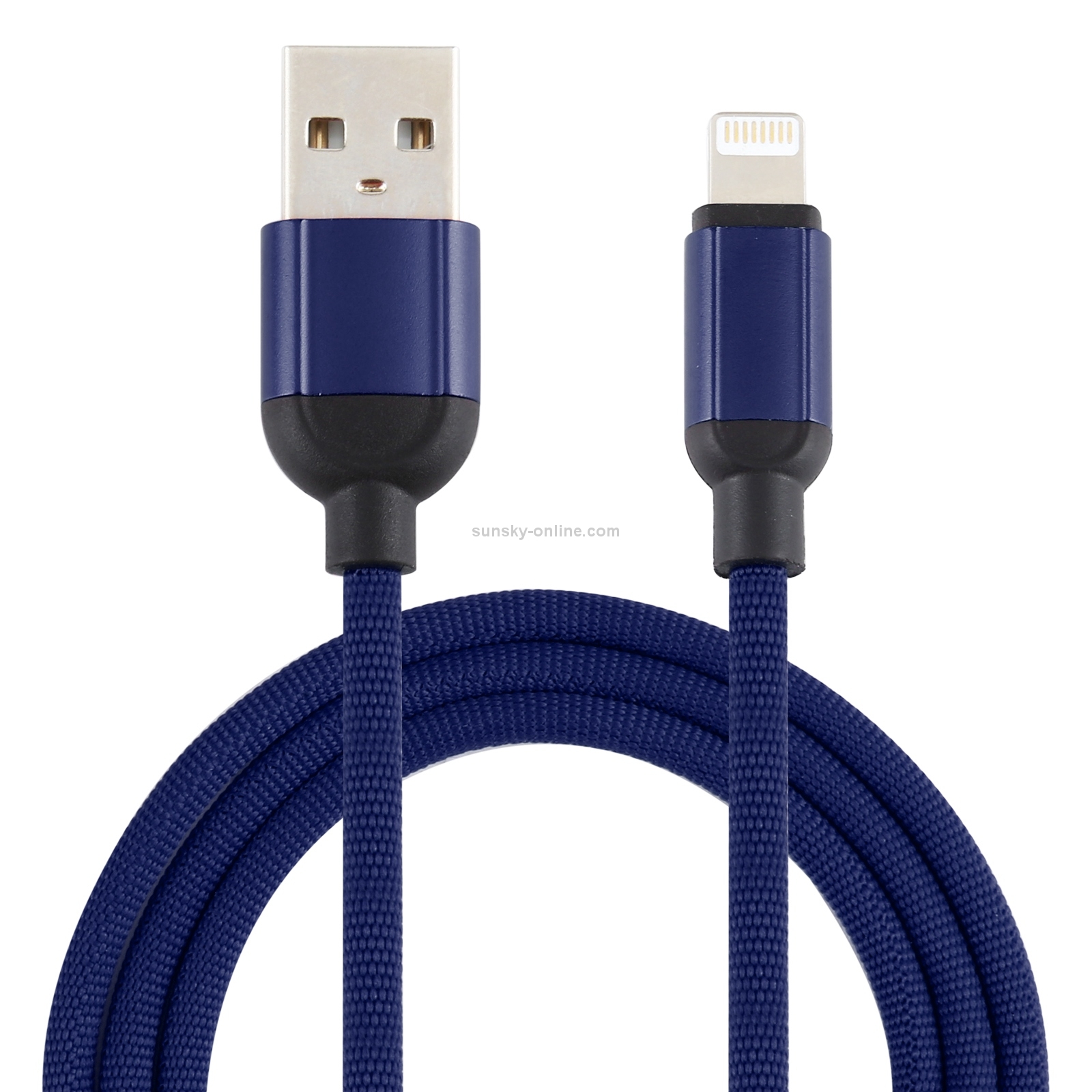 3A USB to 8 Pin Braided Data Cable, Cable Length: 1m(Dark Blue) 3A USB to 8 Pin Braided Data Cable, Cable Length: 1m(Dark Blue)