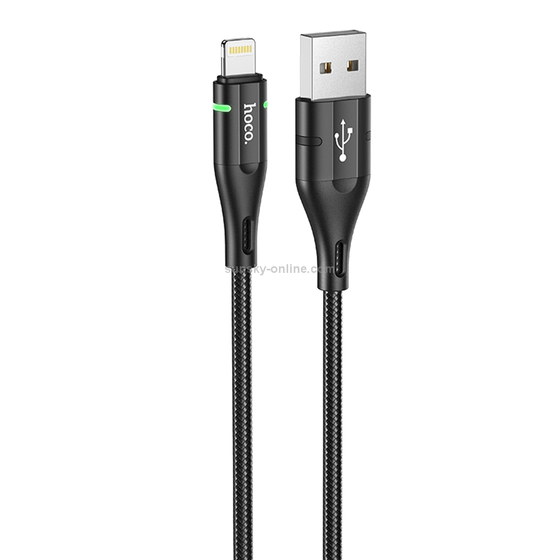 Hoco U93 2.4A USB to 8 Pin Shadow Charging Data Cable, Cable Length: 1.2m(Black) Hoco U93 2.4A USB to 8 Pin Shadow Charging Data Cable, Cable Length: 1.2m(Black)