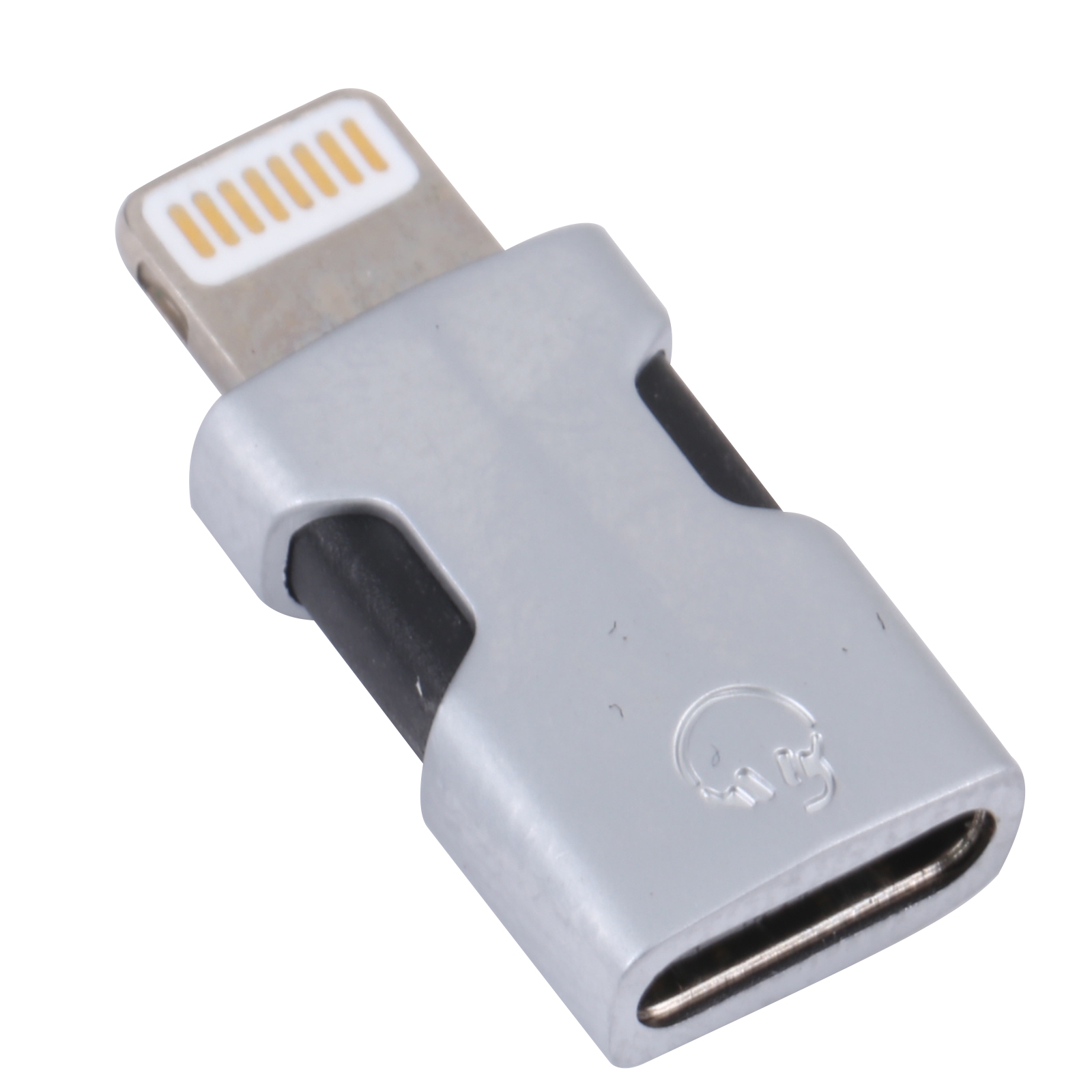 Portable 8 Pin to USB-C/Type-C Audio Adapter (Silver) Portable 8 Pin to USB-C/Type-C Audio Adapter (Silver)
