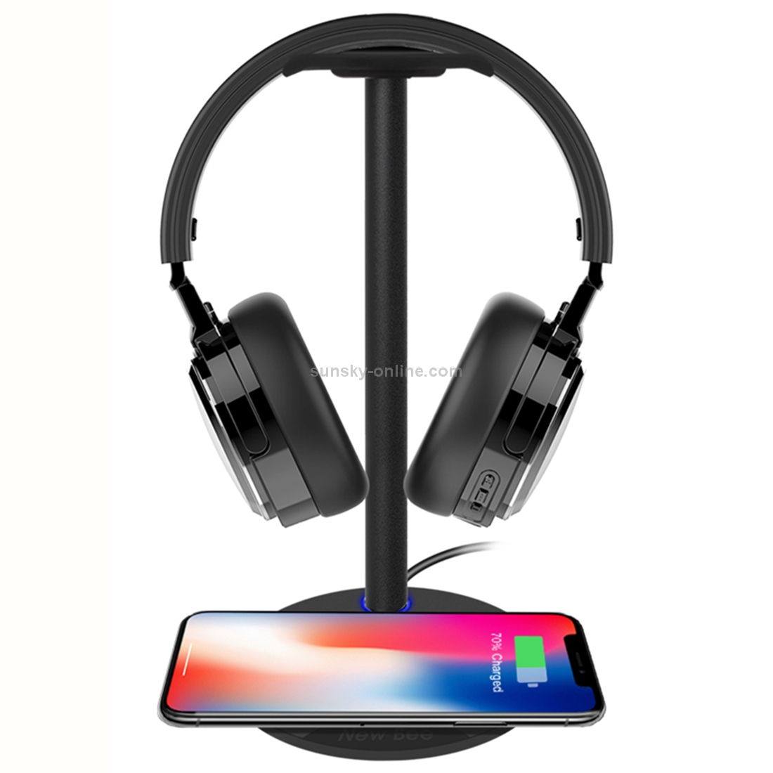 New Bee NB-Z2 2 in 1 Mobile Phone Fast Charging Headset Bracket (Black) New Bee NB-Z2 2 in 1 Mobile Phone Fast Charging Headset Bracket (Black)