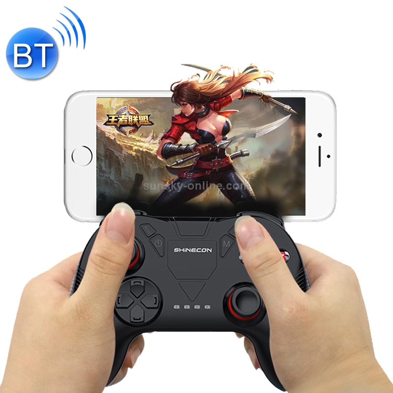 SHINECON Game Handle Mobile Bluetooth Adapter King Glory Game Assistant Tool(Black) SHINECON Game Handle Mobile Bluetooth Adapter King Glory Game Assistant Tool(Black)