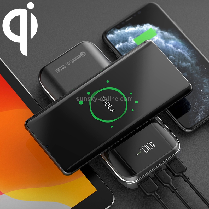MOMAX IP92 Q.Power AIR2+ Smart Mobile Phone Digital Display Wireless Charger (Black) MOMAX IP92 Q.Power AIR2+ Smart Mobile Phone Digital Display Wireless Charger (Black)