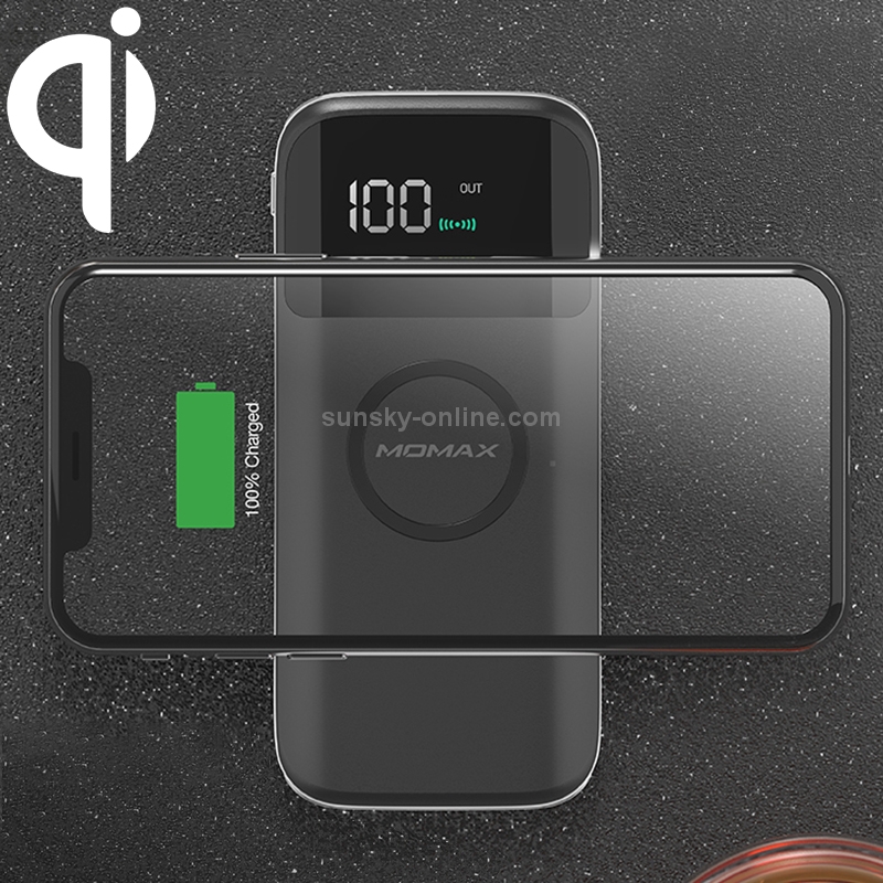 MOMAX IP90 Q.Power AIR2 Smart Mobile Phone Digital Display Wireless Charger (Black) MOMAX IP90 Q.Power AIR2 Smart Mobile Phone Digital Display Wireless Charger (Black)