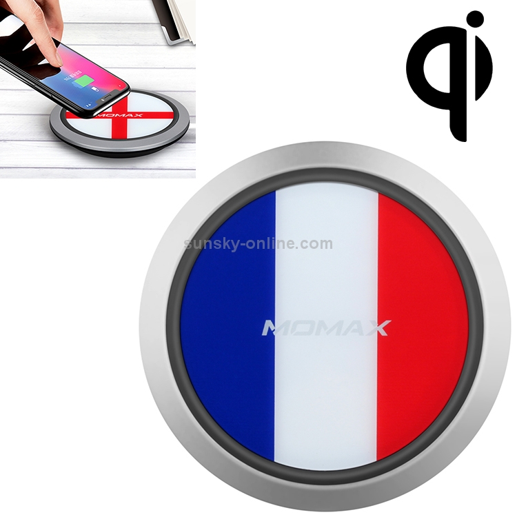 Momax France Pattern Creative Qi Standard Fast Charging Wireless Charger Momax France Pattern Creative Qi Standard Fast Charging Wireless Charger