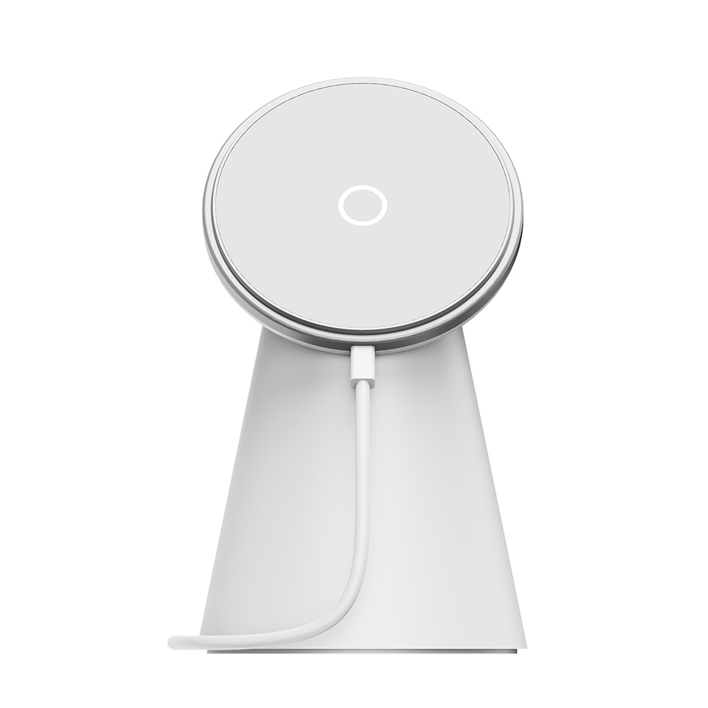 Y06 15W MagSafe Magnetic Rotatable Wireless Charger with Bracket Function (White) Y06 15W MagSafe Magnetic Rotatable Wireless Charger with Bracket Function (White)