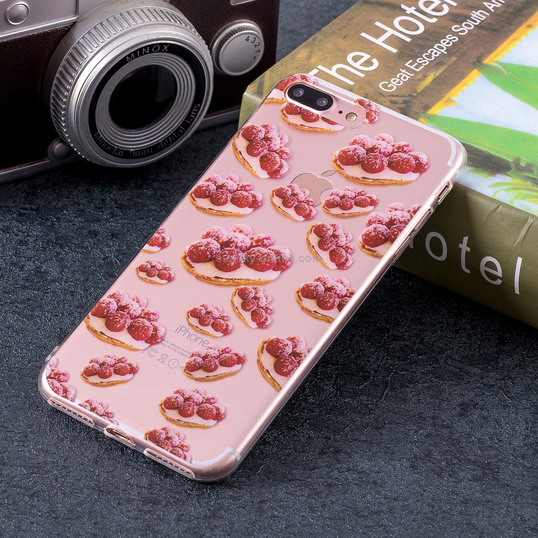 Strawberry Pie Pattern Soft TPU Case for iPhone 8 Plus & 7 Plus Strawberry Pie Pattern Soft TPU Case for iPhone 8 Plus & 7 Plus