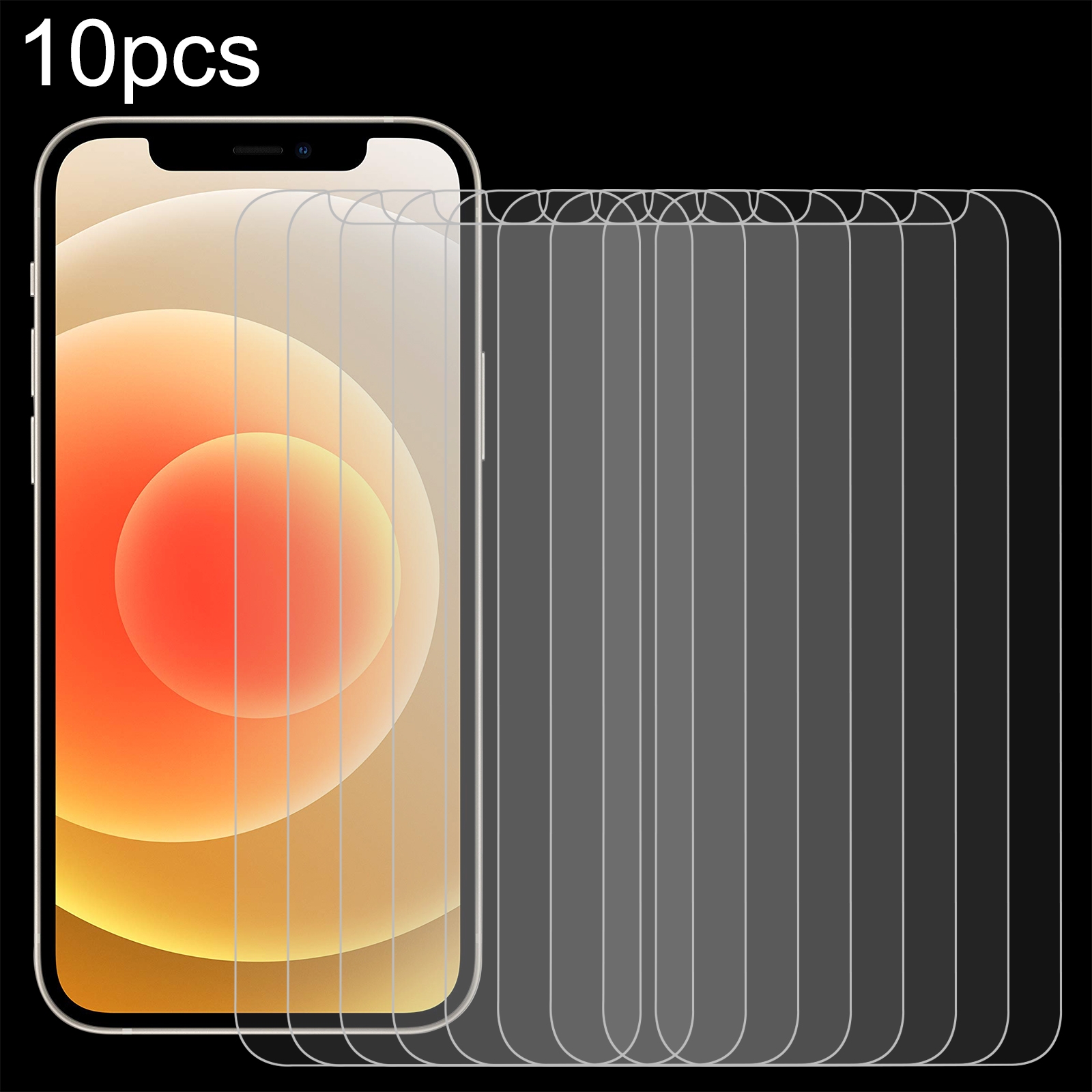 For iPhone 12 / 12 Pro 10pcs 0.26mm 9H 2.5D Tempered Glass Film (Slotted) For iPhone 12 / 12 Pro 10pcs 0.26mm 9H 2.5D Tempered Glass Film (Slotted)