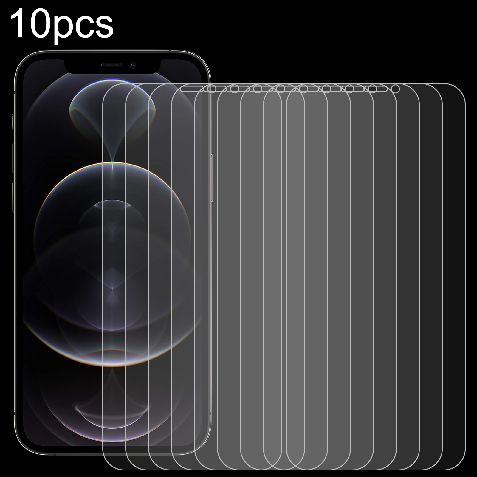 For iPhone 12 Pro Max 10pcs 0.26mm 9H 2.5D Tempered Glass Film (Open Hole) For iPhone 12 Pro Max 10pcs 0.26mm 9H 2.5D Tempered Glass Film (Open Hole)
