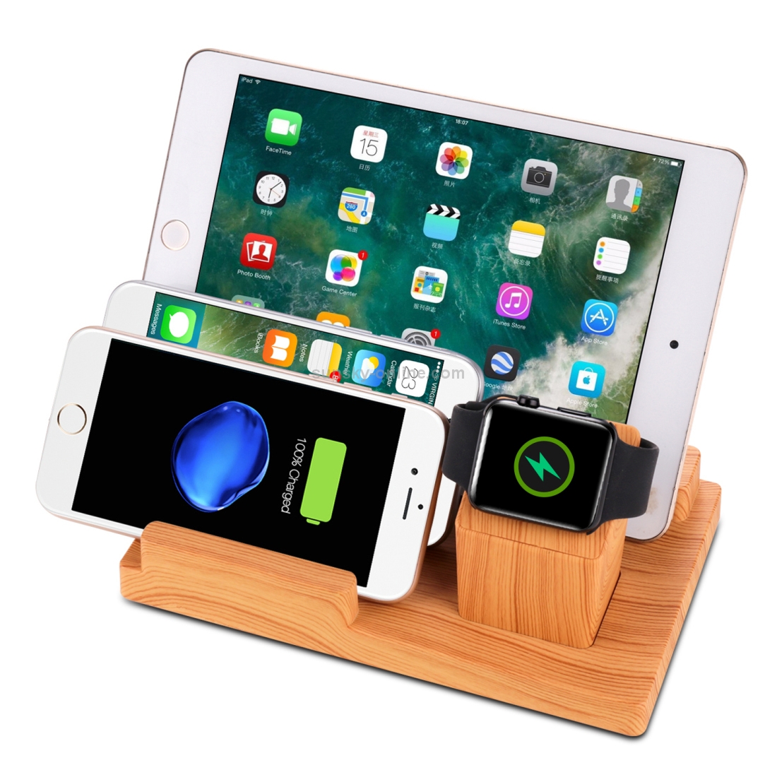 Bamboo 5V 1A/2.4A Multiple USB Ports Charging Station Dock Organizer with Indicator Bamboo 5V 1A/2.4A Multiple USB Ports Charging Station Dock Organizer with Indicator