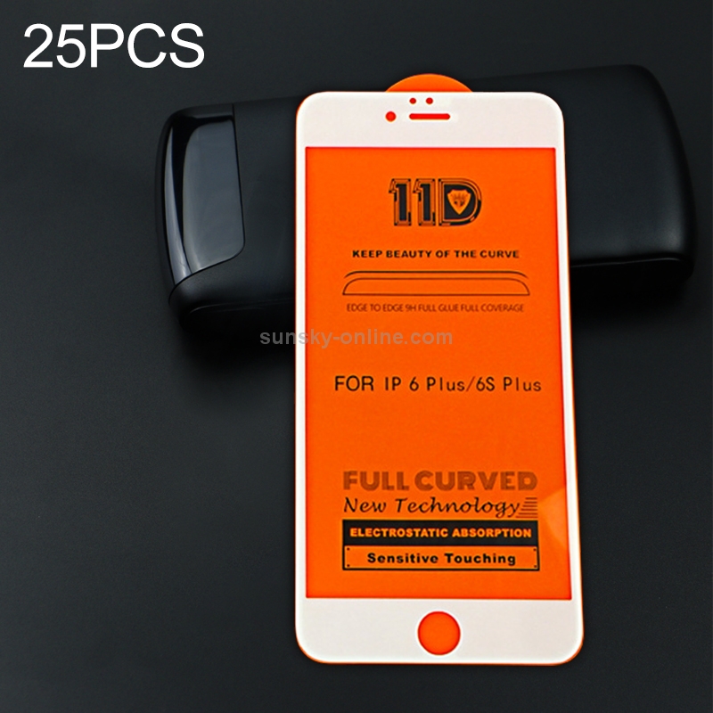 25 PCS mietubl Scratchproof 11D HD Full Glue Full Curved Screen Tempered Glass Film for iPhone 6 Plus / 6s Plus(White) 25 PCS mietubl Scratchproof 11D HD Full Glue Full Curved Screen Tempered Glass Film for iPhone 6 Plus / 6s Plus(White)