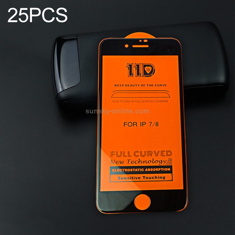 25 PCS mietubl Scratchproof 11D HD Full Glue Full Curved Screen Tempered Glass Film for iPhone 8 / 7(Black) 25 PCS mietubl Scratchproof 11D HD Full Glue Full Curved Screen Tempered Glass Film for iPhone 8 / 7(Black)