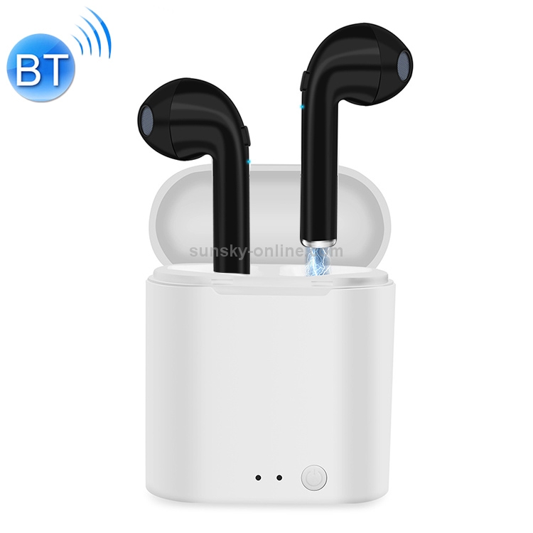 [US Warehouse] i7S TWS Universal Dual Wireless Bluetooth 5.0 Earbuds Stereo Headset In-Ear Earphone with Charging Box, Automatic Dual Ears Pairing