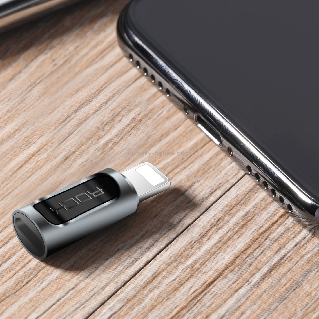 ROCK 2.1A Portable USB-C/Type-C to 8 Pin Audio Converter Earphone Adapter ROCK 2.1A Portable USB-C/Type-C to 8 Pin Audio Converter Earphone Adapter