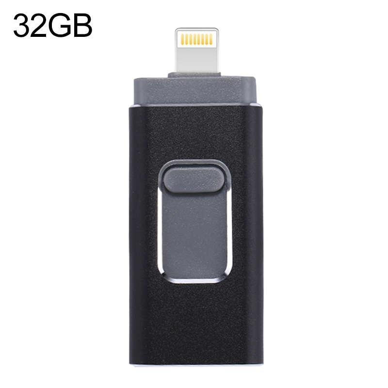 easyflash RQW-01B 3 in 1 USB 2.0 & 8 Pin & Micro USB 32GB Flash Drive(Black) easyflash RQW-01B 3 in 1 USB 2.0 & 8 Pin & Micro USB 32GB Flash Drive(Black)
