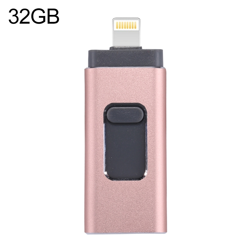 easyflash RQW-01B 3 in 1 USB 2.0 & 8 Pin & Micro USB 32GB Flash Drive(Rose Gold) easyflash RQW-01B 3 in 1 USB 2.0 & 8 Pin & Micro USB 32GB Flash Drive(Rose Gold)