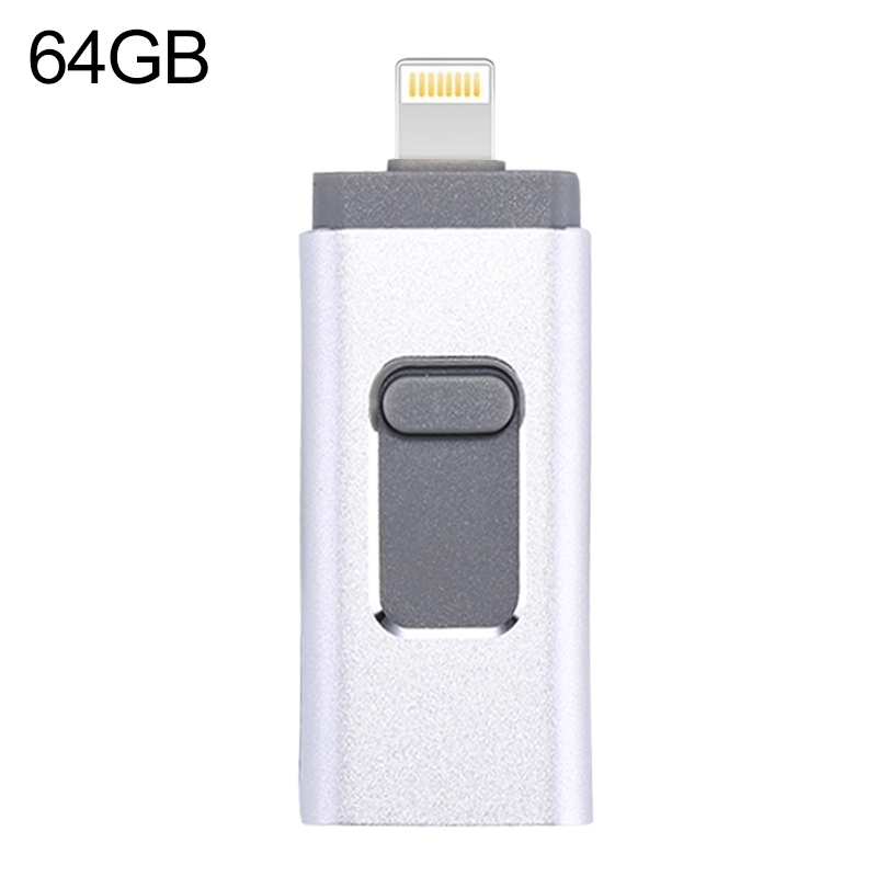 easyflash RQW-01B 3 in 1 USB 2.0 & 8 Pin & Micro USB 64GB Flash Drive(Silver) easyflash RQW-01B 3 in 1 USB 2.0 & 8 Pin & Micro USB 64GB Flash Drive(Silver)