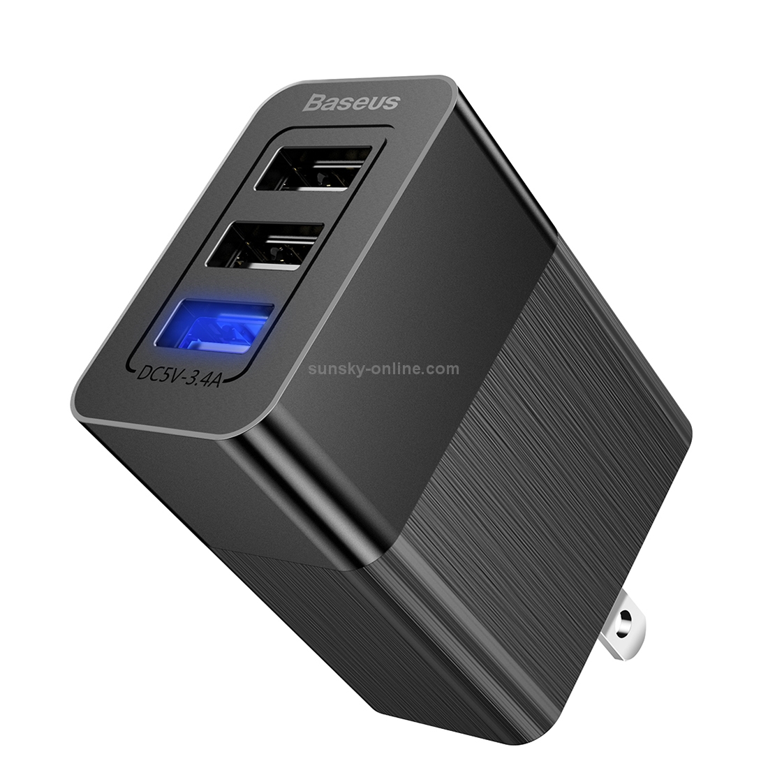 Baseus Duke 3.4A Total Output 3 USB Universal Travel Charger, AC 100-240V Baseus Duke 3.4A Total Output 3 USB Universal Travel Charger, AC 100-240V