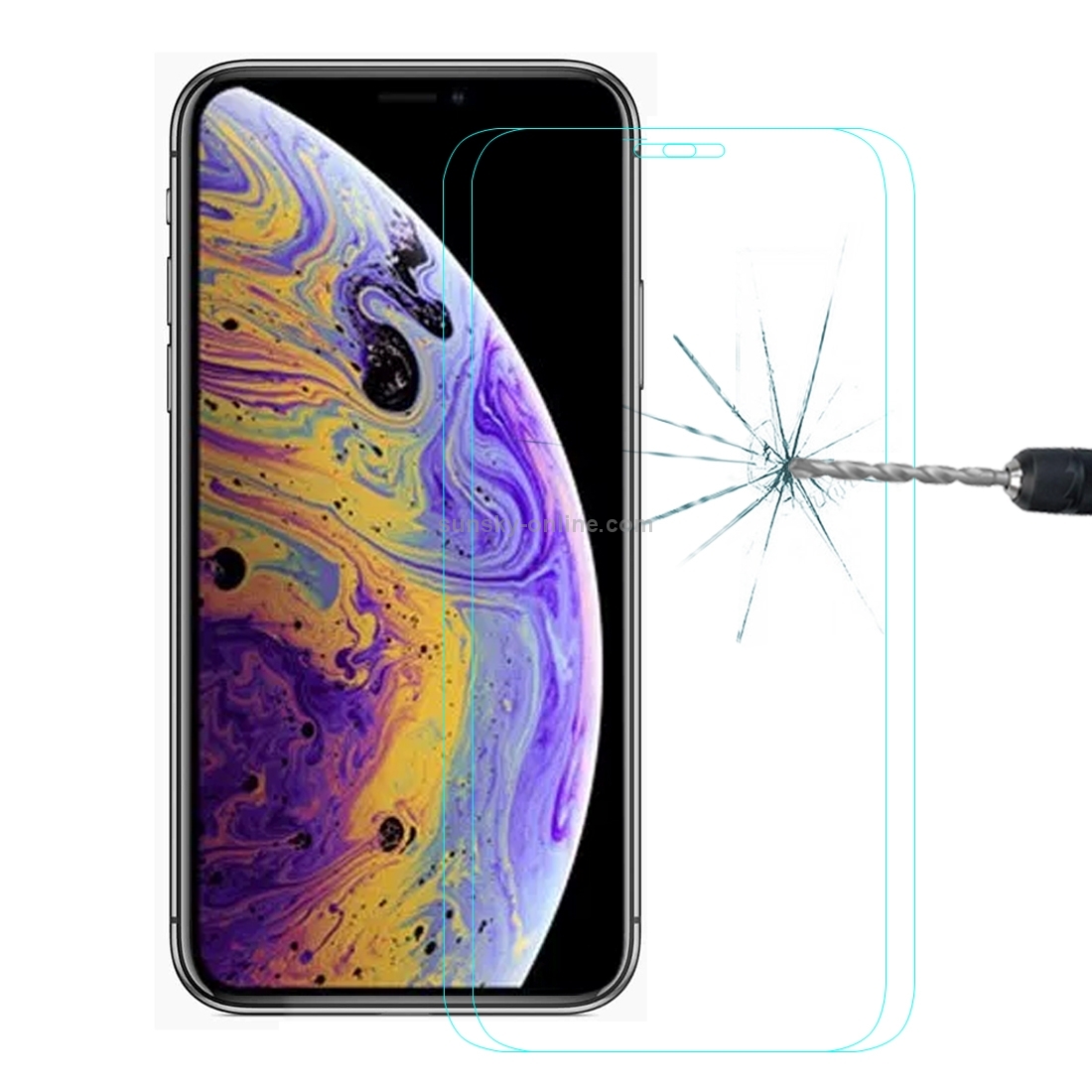 For iPhone 11 Pro / XS / X 2pcs ENKAY Hat-Prince 0.26mm 9H 2.5D Tempered Glass Film For iPhone 11 Pro / XS / X 2pcs ENKAY Hat-Prince 0.26mm 9H 2.5D Tempered Glass Film