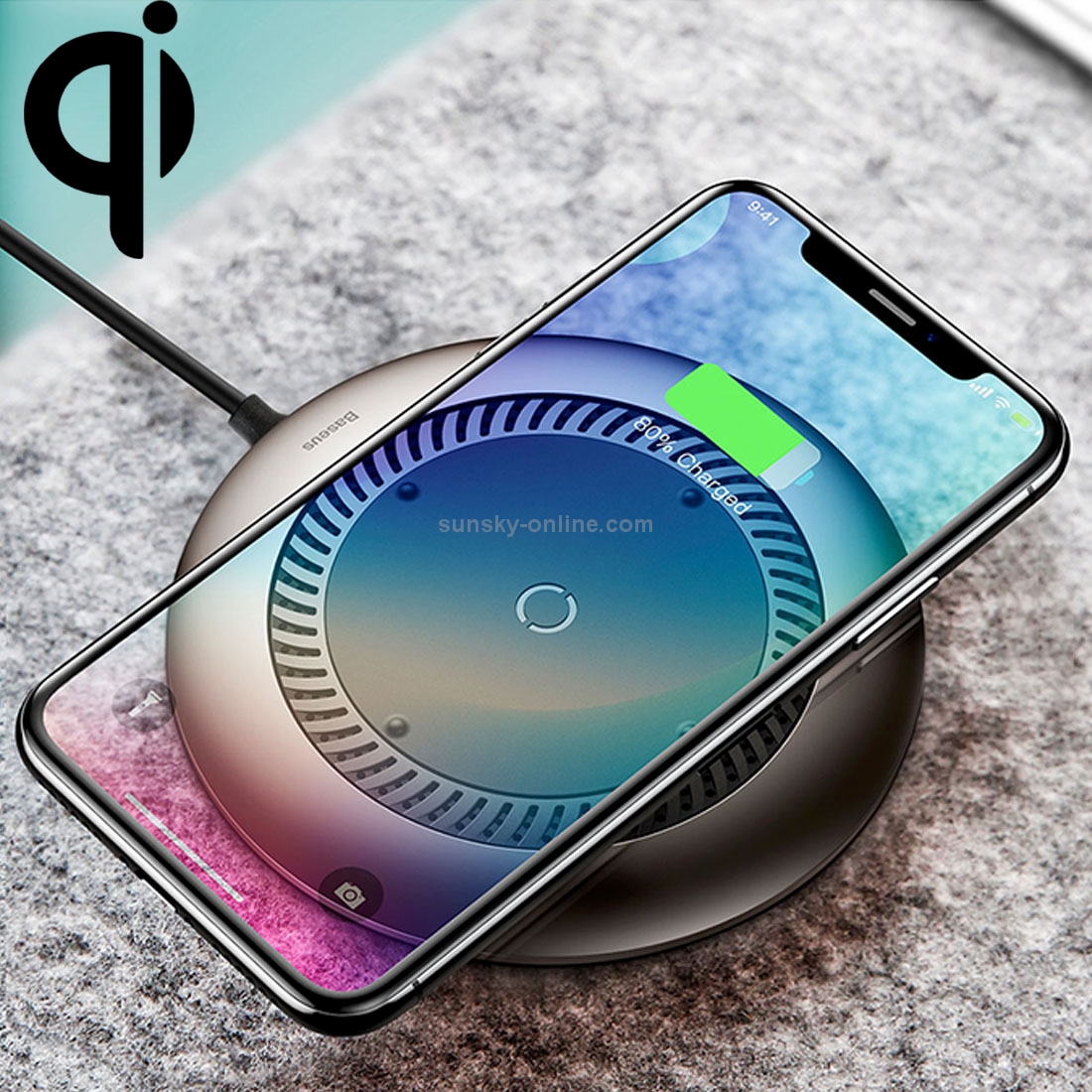 Baseus Desktop 10W Max Fast Charging Pad Wireless Charger with Cooling Fan Baseus Desktop 10W Max Fast Charging Pad Wireless Charger with Cooling Fan