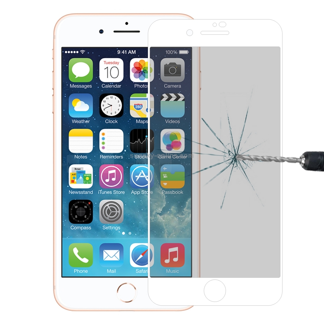Anti-scratch 9H 10D Full Screen Privacy Anti-glare Tempered Glass Film for iPhone SE 2020 / 8 / 7(White) Anti-scratch 9H 10D Full Screen Privacy Anti-glare Tempered Glass Film for iPhone SE 2020 / 8 / 7(White)