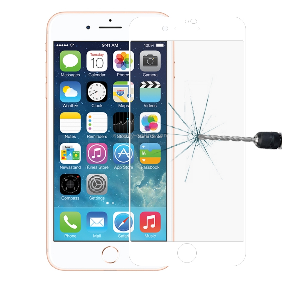 Anti-scratch 9H Full Screen HD Tempered Glass Film for iPhone SE 2020 / 8 / 7 / 6 / 6S(White) Anti-scratch 9H Full Screen HD Tempered Glass Film for iPhone SE 2020 / 8 / 7 / 6 / 6S(White)