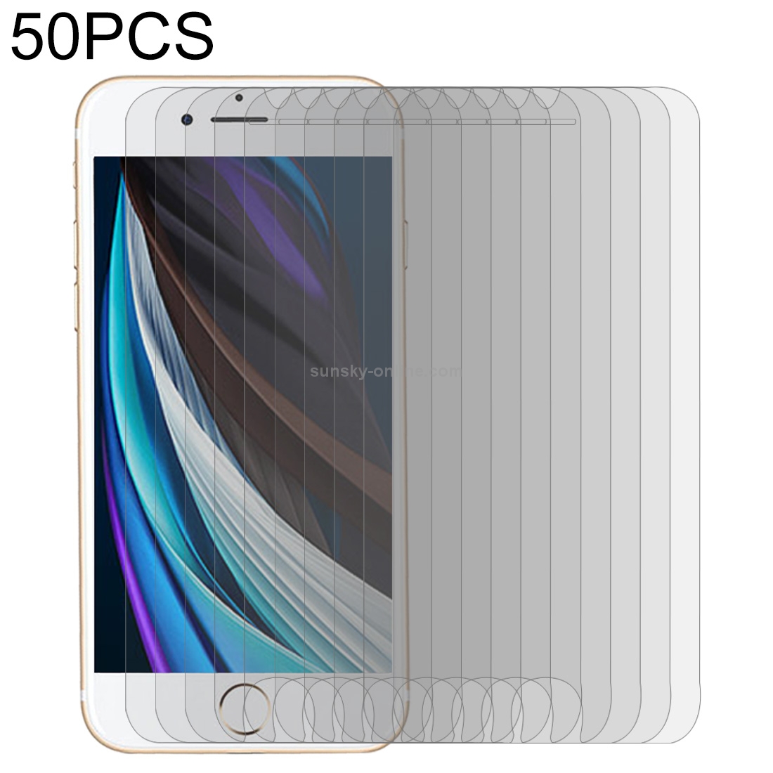 For iPhone SE 2022 / SE 2020 50pcs Middle Arc EdgeTempered Glass Film For iPhone SE 2022 / SE 2020 50pcs Middle Arc EdgeTempered Glass Film