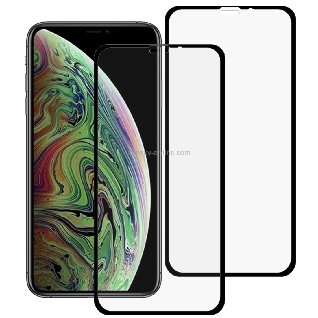 For iPhone 11 Pro Max / XS Max 2pcs 9H 10D Full Screen Tempered Glass Screen Protector (Black) For iPhone 11 Pro Max / XS Max 2pcs 9H 10D Full Screen Tempered Glass Screen Protector (Black)