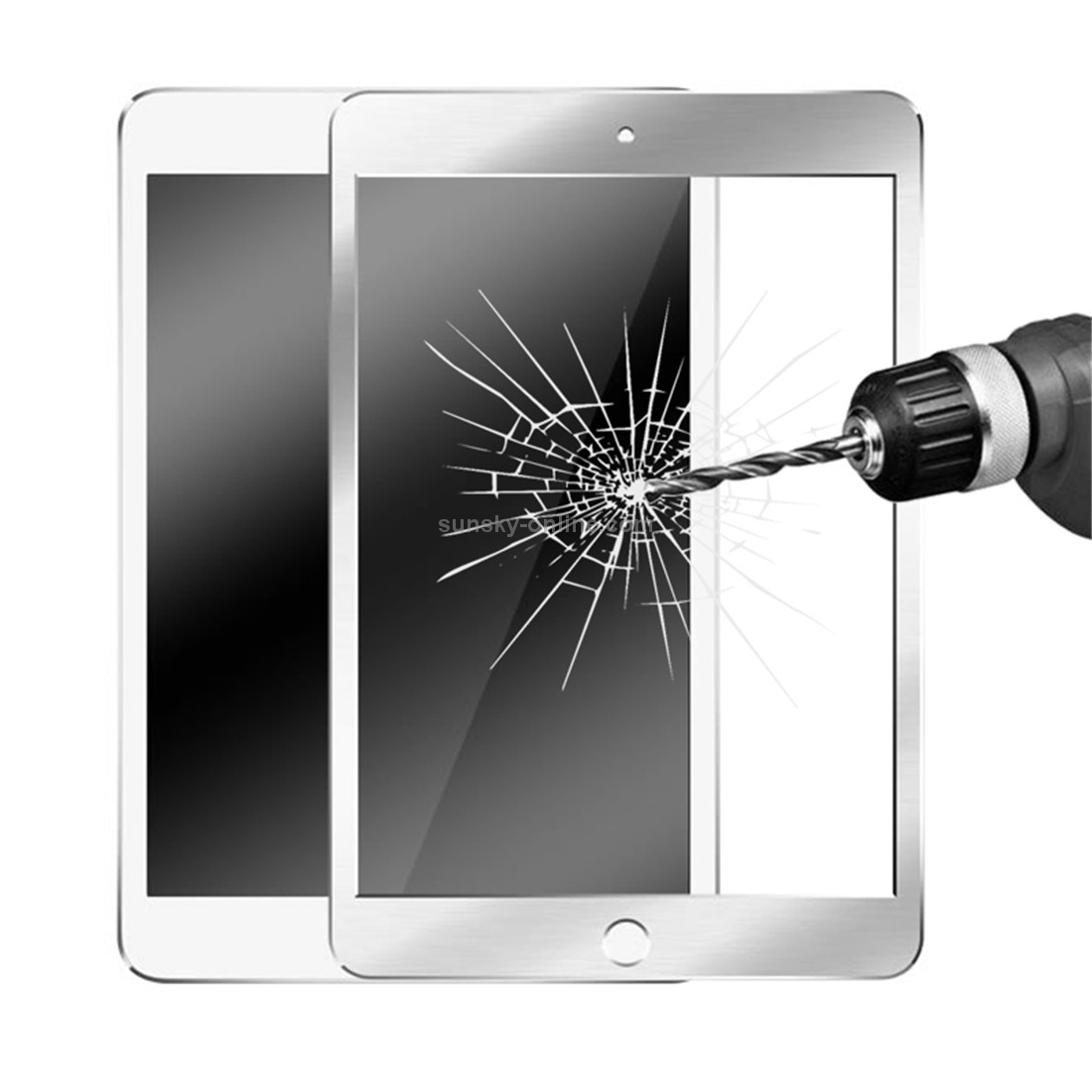ENKAY For iPad mini 1 / 2 / 3 Hat-Prince 0.33mm 9H Surface Hardness Aluminium Alloy Edge full Tempered Glass Screen Protector(Silver) ENKAY For iPad mini 1 / 2 / 3 Hat-Prince 0.33mm 9H Surface Hardness Aluminium Alloy Edge full Tempered Glass Screen Protector(Silver)