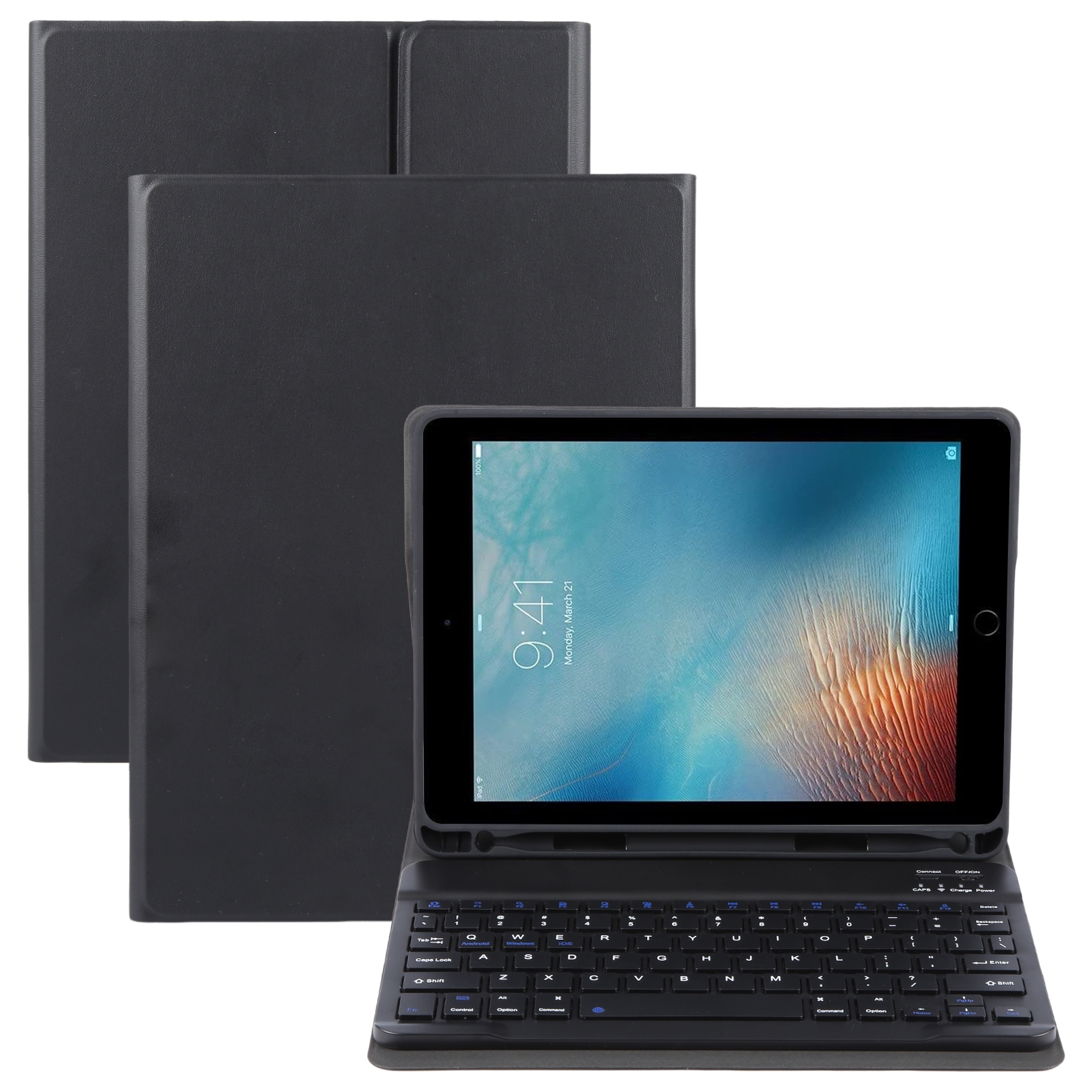 For iPad Pro 9.7 / 9.7 inch 2017 / 9.7 2018 / Air / Air 2 IP071 Separable ABS Smart Bluetooth Keyboard + Litchi Texture Horizontal Flip Leather Tablet Case (Black) For iPad Pro 9.7 / 9.7 inch 2017 / 9.7 2018 / Air / Air 2 IP071 Separable ABS Smart Bluetooth Keyboard + Litchi Texture Horizontal Flip Leather Tablet Case (Black)