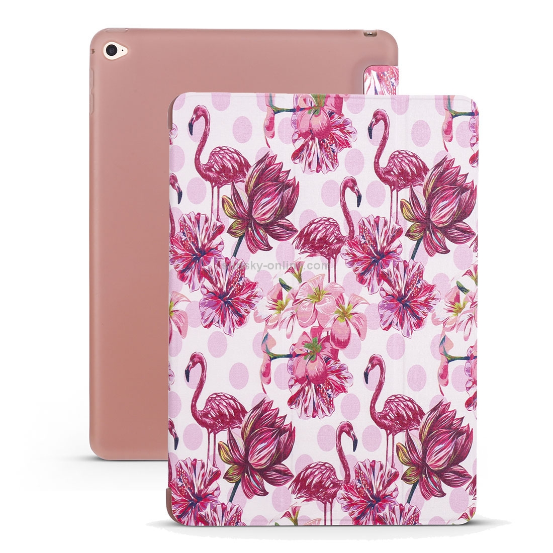 Flamingo Pattern Horizontal Flip PU Leather Case for iPad Mini 2019, with Three-folding Holder & Honeycomb TPU Cover Flamingo Pattern Horizontal Flip PU Leather Case for iPad Mini 2019, with Three-folding Holder & Honeycomb TPU Cover