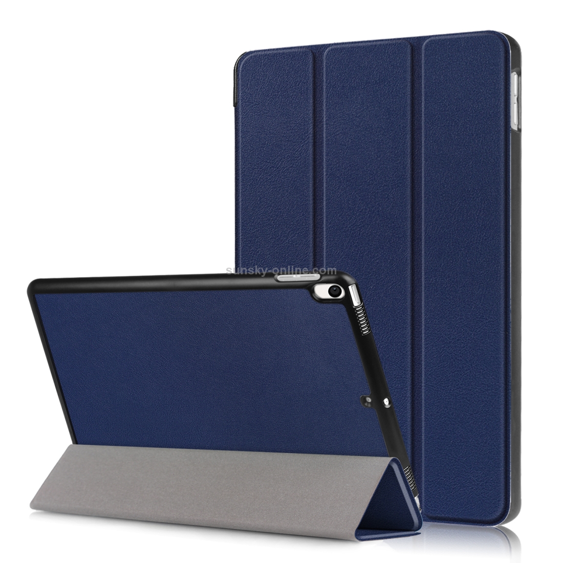 Custer Texture Horizontal Flip Leather Case for iPad Air 2019 10.5 inch, with Three-folding Holder & Sleep / Wake-up Function (Dark Blue) Custer Texture Horizontal Flip Leather Case for iPad Air 2019 10.5 inch, with Three-folding Holder & Sleep / Wake-up Function (Dark Blue)