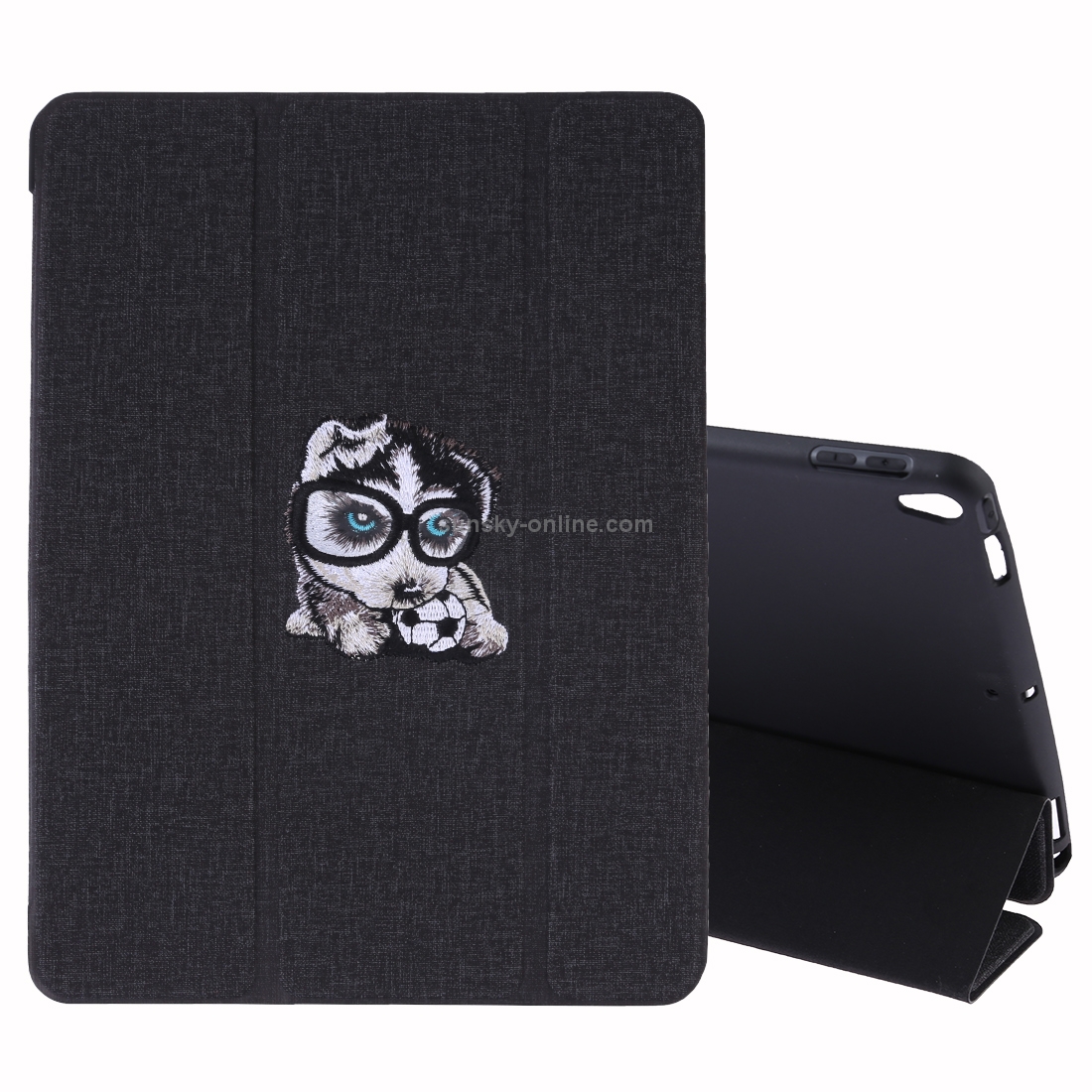 Embroidery Pattern Silk Texture Horizontal Flip Leather Case for iPad Air 2019 / Pro 10.5 inch, with Three-folding Holder & Sleep / Wake-up Function(Black) Embroidery Pattern Silk Texture Horizontal Flip Leather Case for iPad Air 2019 / Pro 10.5 inch, with Three-folding Holder & Sleep / Wake-up Function(Black)