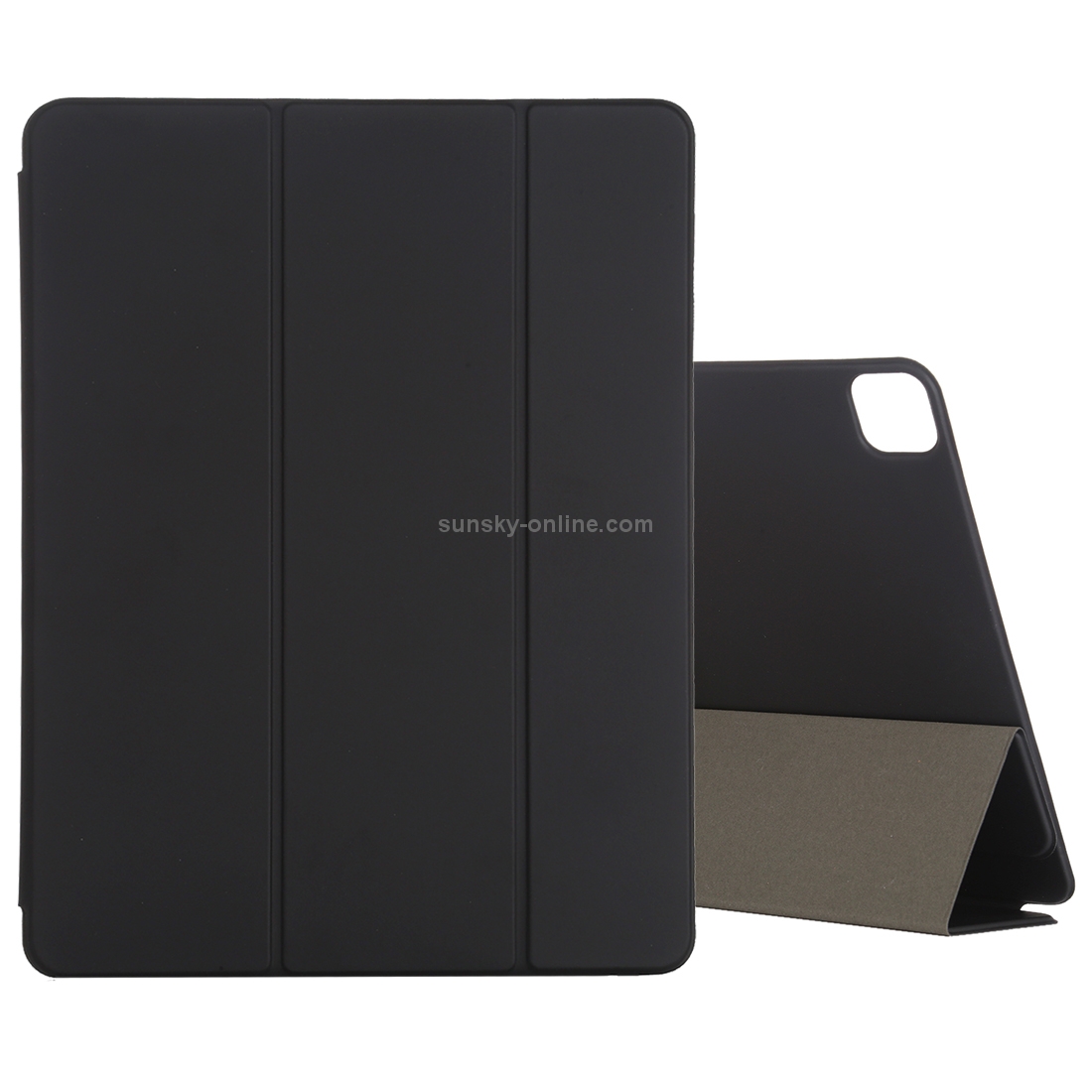For iPad Pro 11 (2020) PC + PU Magnetic Leather Tablet Case with Three-folding Holder (Black) For iPad Pro 11 (2020) PC + PU Magnetic Leather Tablet Case with Three-folding Holder (Black)