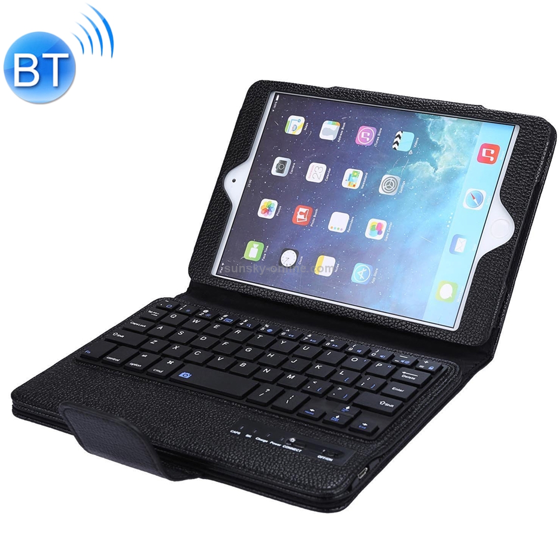 SPM01 For iPad mini 5 / 4 / 3 / 2 / 1 Litchi Texture Detachable Plastic Bluetooth Keyboard Leather Tablet Case with Stand Function(Black) SPM01 For iPad mini 5 / 4 / 3 / 2 / 1 Litchi Texture Detachable Plastic Bluetooth Keyboard Leather Tablet Case with Stand Function(Black)