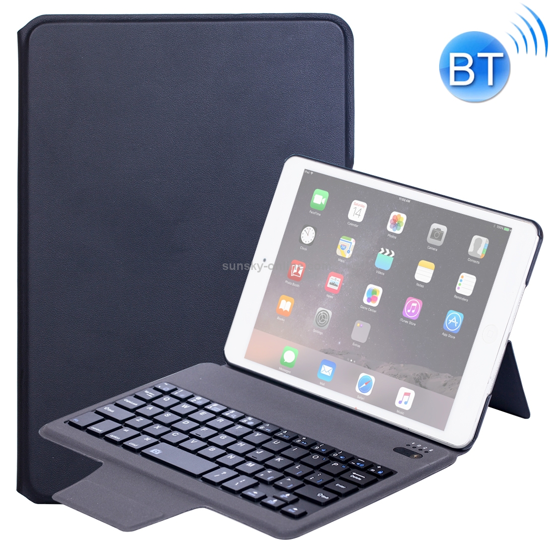 T1079 For iPad mini 3 / 2 / 1 Ultra-thin One-piece Plastic Bluetooth Keyboard Leather Tablet Case with Stand Function (Black) T1079 For iPad mini 3 / 2 / 1 Ultra-thin One-piece Plastic Bluetooth Keyboard Leather Tablet Case with Stand Function (Black)
