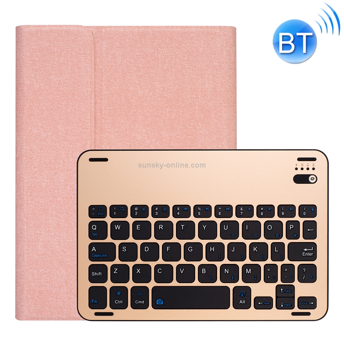 RK845 For iPad iPad mini 5 / 4 Silk Texture Detachable Aluminum Alloy Bluetooth Keyboard Leather Tablet Case with Pen Slot & Stand Function (Gold) RK845 For iPad iPad mini 5 / 4 Silk Texture Detachable Aluminum Alloy Bluetooth Keyboard Leather Tablet Case with Pen Slot & Stand Function (Gold)