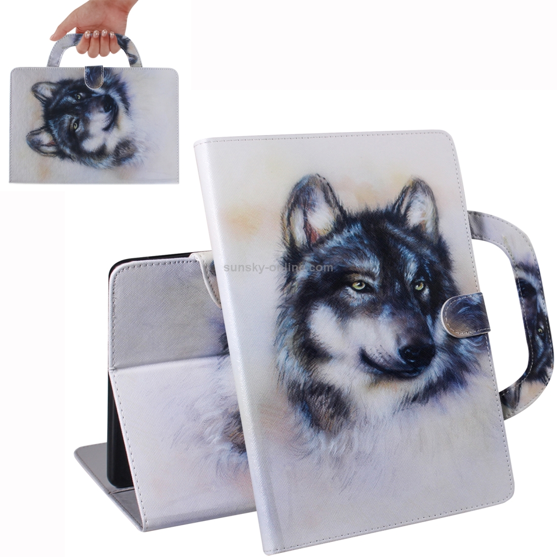 Wolf Pattern Horizontal Flip Leather Case for iPad Mini(2019) / Mini 1 / 2 / 3 / 4, with Holder & Card Slot & Wallet Wolf Pattern Horizontal Flip Leather Case for iPad Mini(2019) / Mini 1 / 2 / 3 / 4, with Holder & Card Slot & Wallet