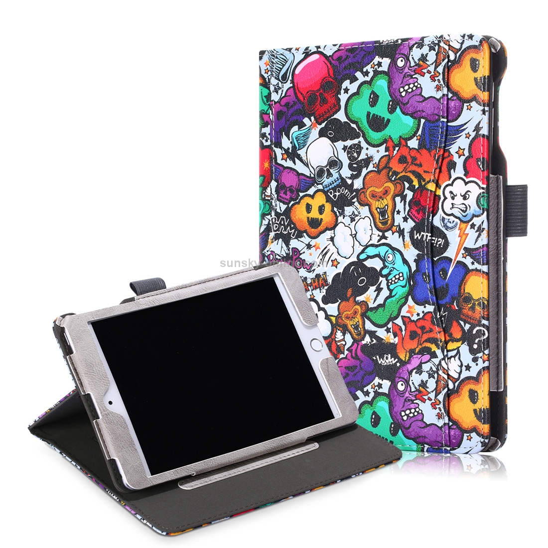 Cowhide Texture Variety Cloud Pattern Colored Drawing Horizontal Flip Leather Case for iPad Mini 2019 / Mini 4, with Holder & Sleep / Wake-up Function Cowhide Texture Variety Cloud Pattern Colored Drawing Horizontal Flip Leather Case for iPad Mini 2019 / Mini 4, with Holder & Sleep / Wake-up Function